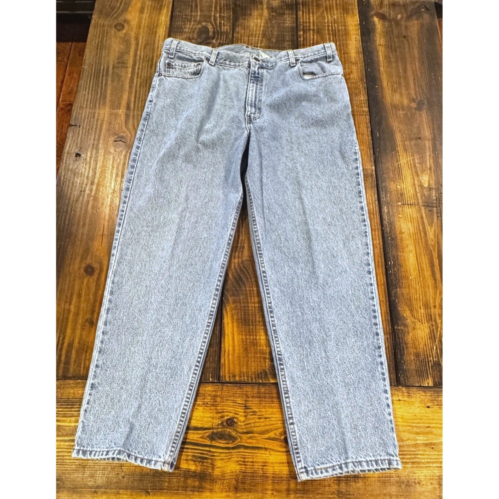 Vintage Levi's 540 Jeans Mens 40x30 Relaxed Fit Light Wash Orange Tab Mexico - Picture 2 of 8